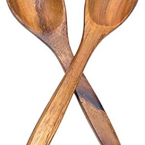 Pacific Merchants Acacia Wood Salad Servers, 12" x 2.5"