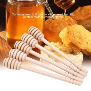 TOPINCN Wooden Jam Honey Dippers Stick Syrup Spoon Dip Drizzler Bee Marmalade Server Stir Stick Stirring Rod Kitchen Gadgets 24Pcs(16cm)