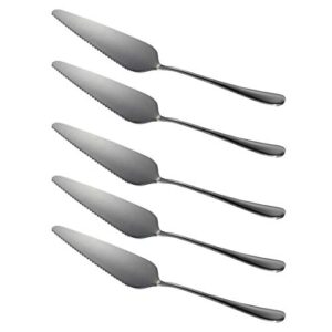 richohome stainless steel pie server cake server, pack of 5