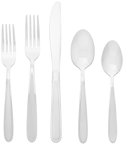 Oneida Jordan 20 Piece Everyday, Service for 4 Flatware, 10.4 inches, Silverware Set