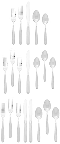 Oneida Jordan 20 Piece Everyday, Service for 4 Flatware, 10.4 inches, Silverware Set