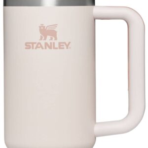 Stanley Quencher H2.0 FlowState Stainless Steel Vacuum Insulated Tumbler with Lid and Straw for Water, Iced Tea or Coffee, Smoothie and More, Rose Quartz, 30 oz