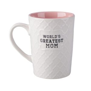 ynsfree-world's greatest mom-16 oz coffee and tea cups-for mom,lady, wife,valentine's day or anniversary - birthday gift ceramic office fun gifts deal with white cute mugs-funny mom mug