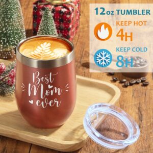 Best Mom Gifts Mothers Day Gifts for Mom from Daughter Son Kids, Gift Basket for Mom Women Birthday Gifts for Mom Mother-in-law Christmas Presents, New Mom Gifts for Wife from Husband w/Wine Tumbler