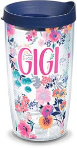 tervis made in usa double walled dainty floral mother's day insulated tumbler cup keeps drinks cold & hot, 16oz, gigi