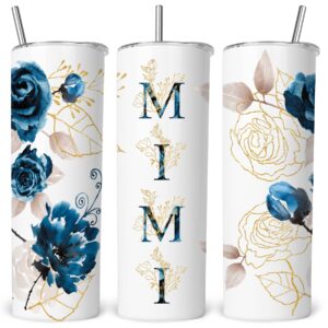 best mimi gifts for grandma- cute grandma's tumbler- mother's day birthday christmas gifts for grandmom from grandson granddaughter