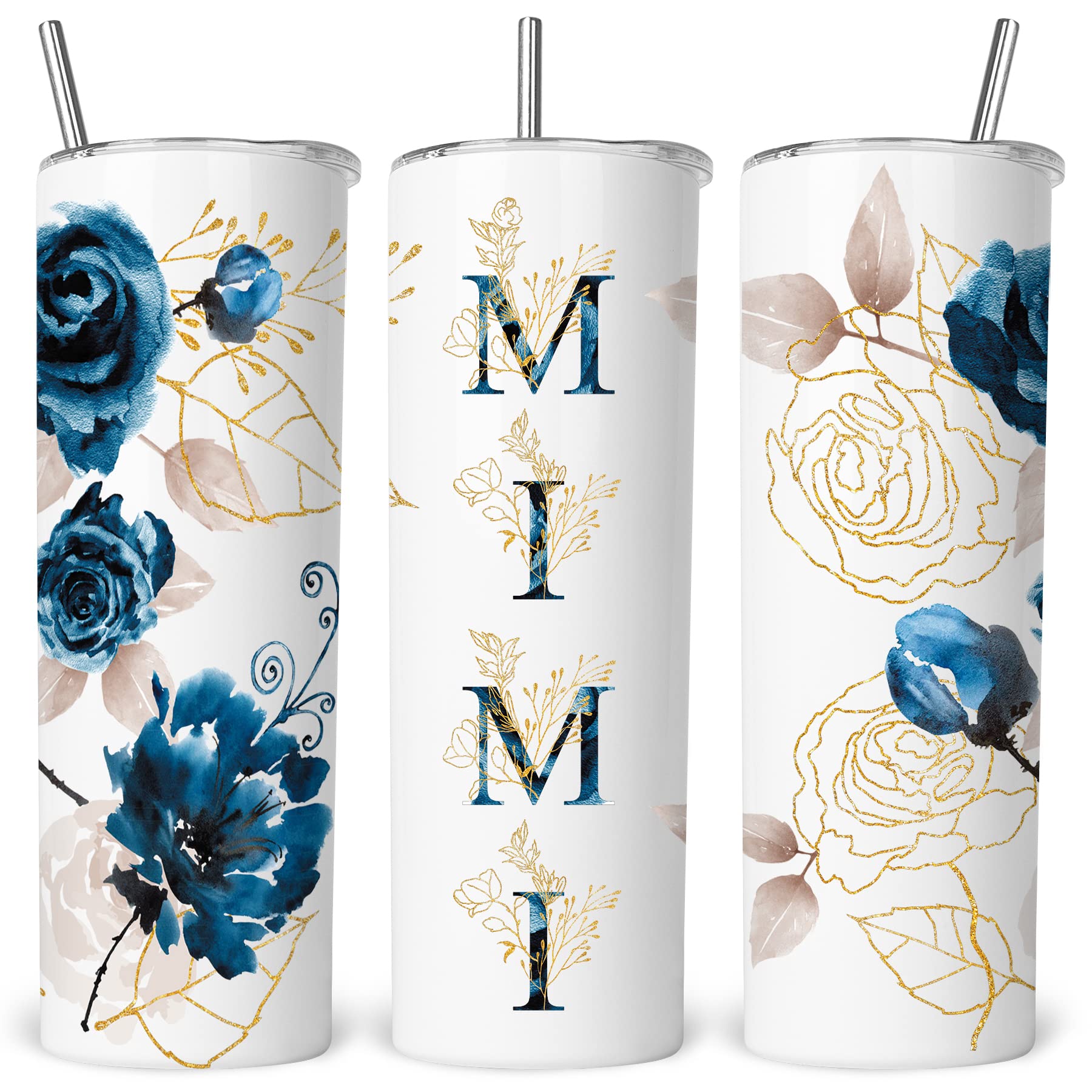 Best Mimi Gifts for Grandma- Cute Grandma's Tumbler- Mother's Day Birthday Christmas Gifts for Grandmom from Grandson Granddaughter