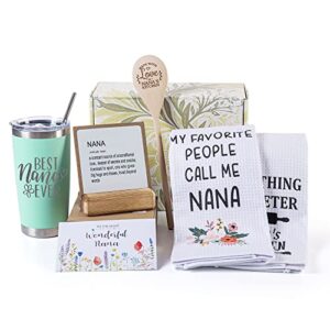 unnesalt nana gifts - birthday gifts for nana from grandchildren, grandkids, granddaughter, grandson - new nana gifts, christmas mothers day gifts for nana - 20oz tumbler