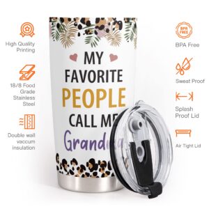 Macorner Grandma Gifts - Stainless Steel Tumbler 20oz Gifts For Women - Birthday Christmas Gifts for Grandma Mom Nana Mimi From Daughter Son Grandkids - Best Grandma Ever Mothers Day Gifts For Grandma