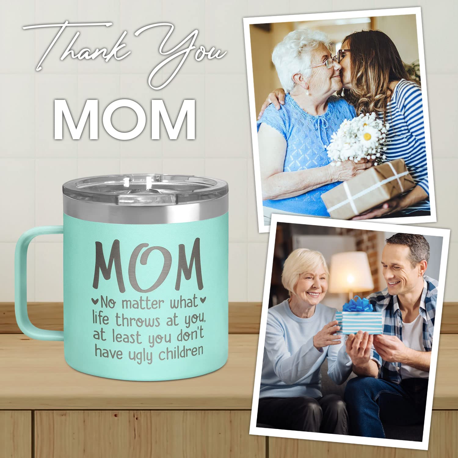 Gifts For Mom From Daughter, Son, Mother Gifts For Women, Grandma, Birthday, Thanksgiving, Christmas, Mothers Day Gifts For Women, Mom To Be, Pregnant Mom Gifts, Mom Mug Gifts Ideas, 14 Oz Coffee Mug