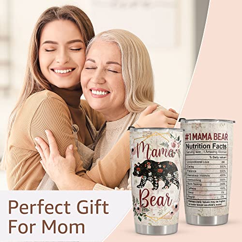 Macorner Mothers Day Gift For Mom - Birthday Gifts for Mom & Mothers Day Gifts From Daughter Son Husband - Mom Gifts From Kids Chrismas Gifts For Mom - Stainless Steel Tumbler 20oz Gift For Women