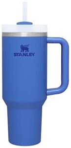 stanley quencher h2.0 flowstate stainless steel vacuum insulated tumbler with lid and straw for water, iced tea or coffee, smoothie and more, iris, 40 oz