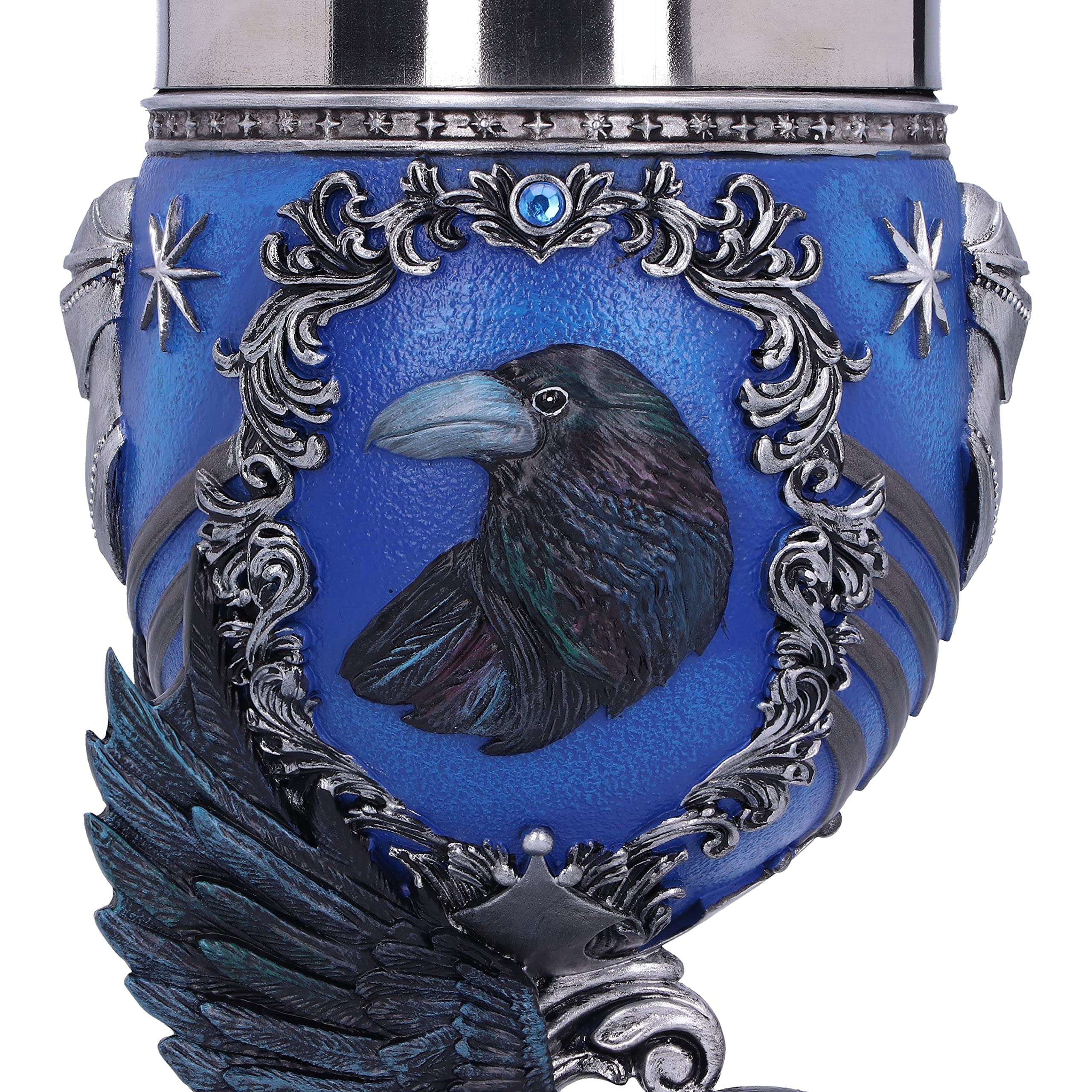 Nemesis Now Harry Potter Ravenclaw Hogwarts House Collectible Goblet, 1 Count (Pack of 1), Blue Silver,200 ml