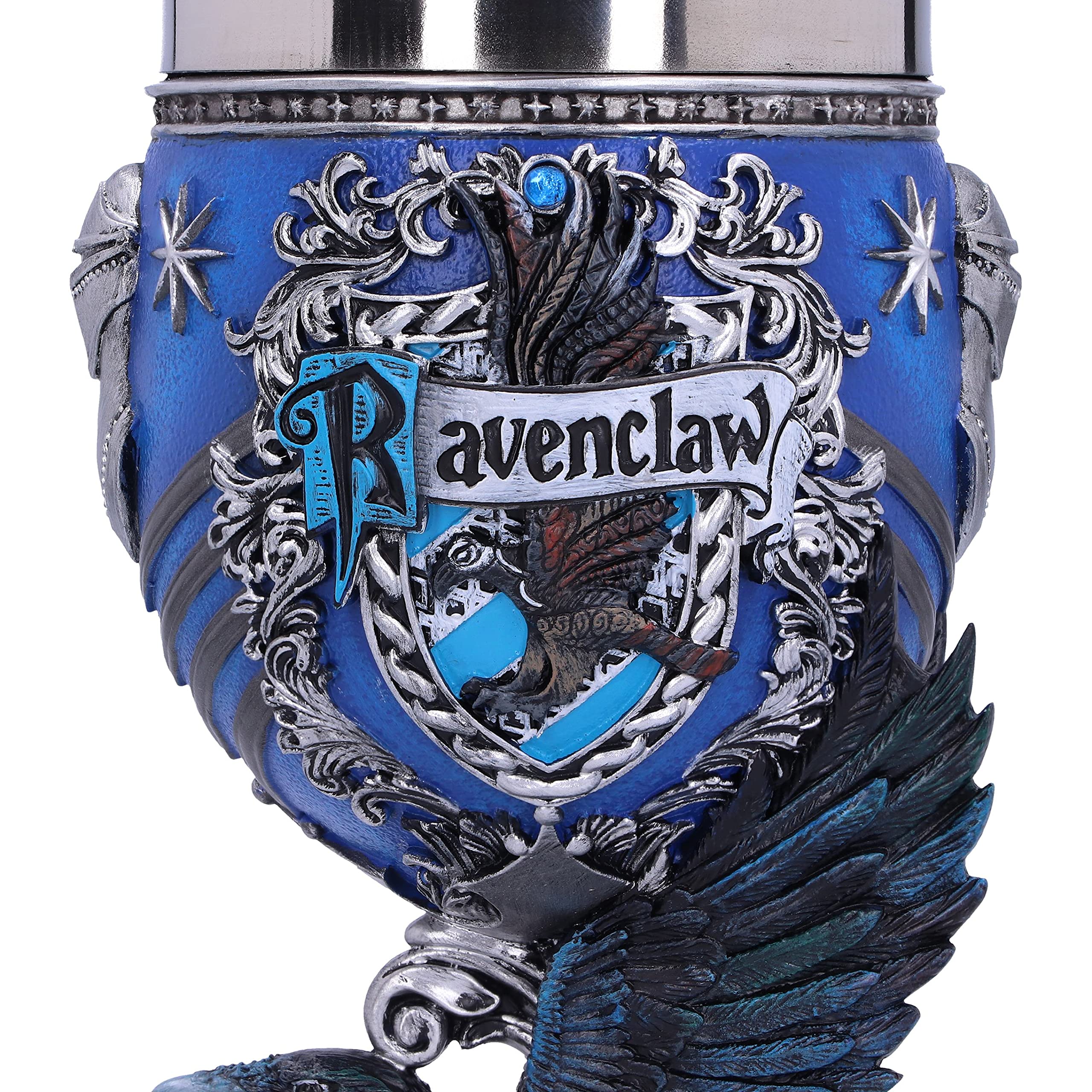 Nemesis Now Harry Potter Ravenclaw Hogwarts House Collectible Goblet, 1 Count (Pack of 1), Blue Silver,200 ml