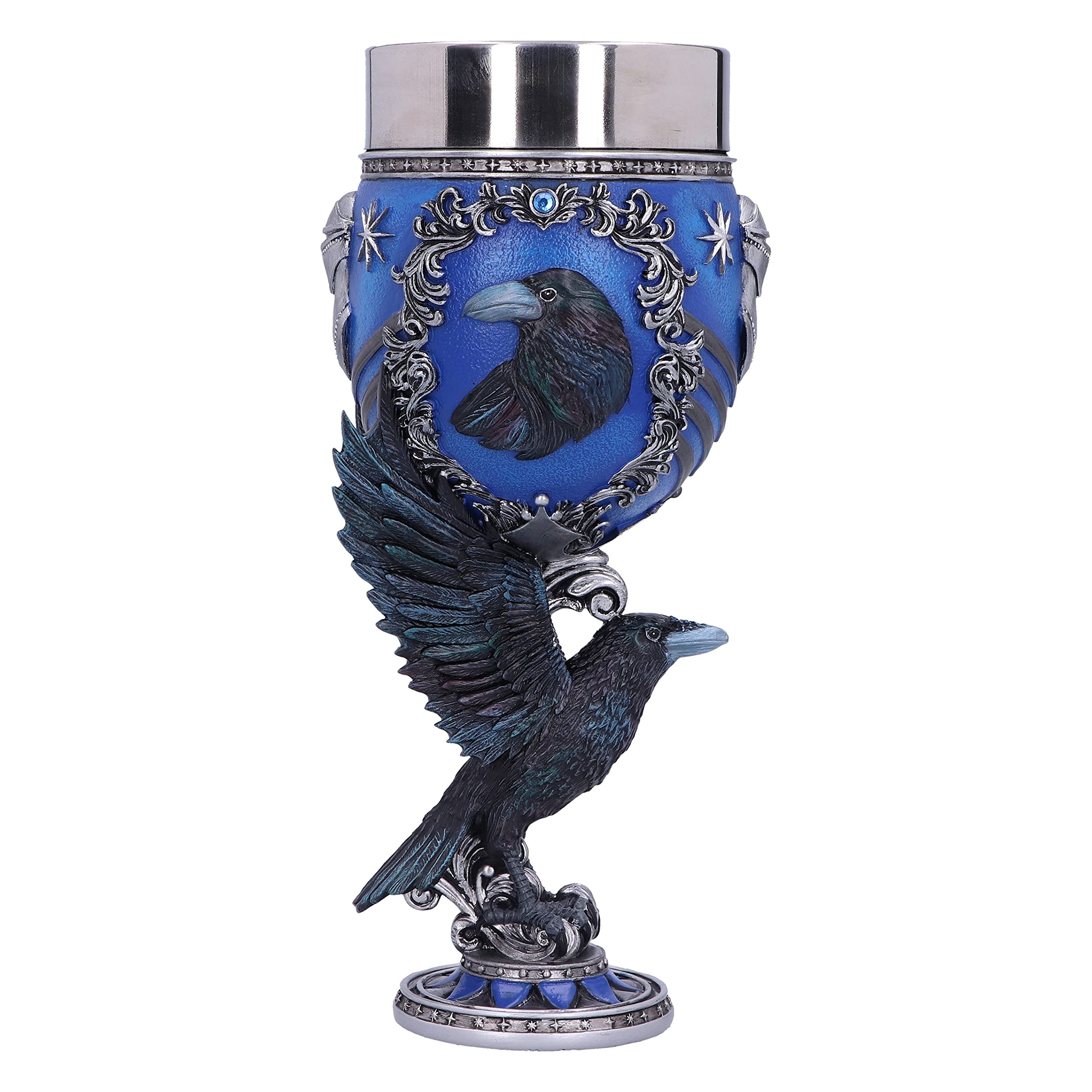 Nemesis Now Harry Potter Ravenclaw Hogwarts House Collectible Goblet, 1 Count (Pack of 1), Blue Silver,200 ml