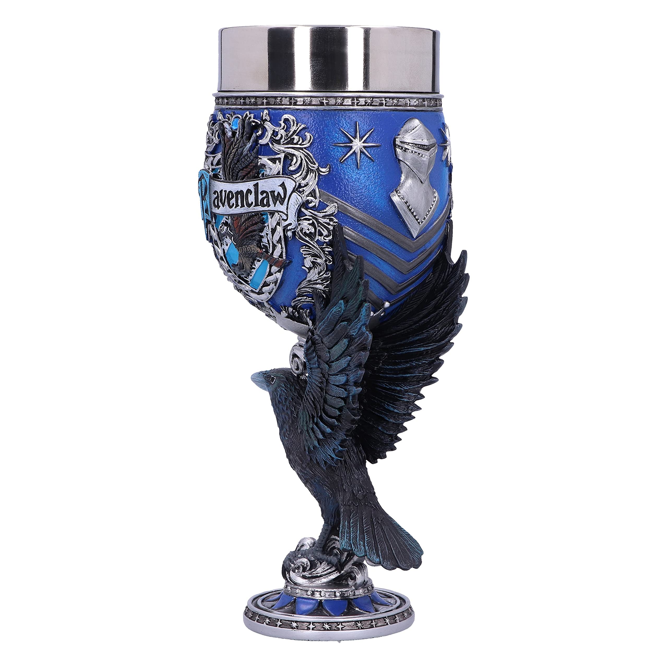Nemesis Now Harry Potter Ravenclaw Hogwarts House Collectible Goblet, 1 Count (Pack of 1), Blue Silver,200 ml