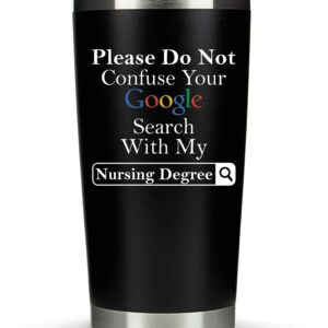 KLUBI Nurse Travel Mug Gifts for Women - Google Search Travel Coffee Mug/Tumbler 20oz -Funny Gift for Nurses, Women, Men, Nurse Practitioner, Female, Male, Bulk, Nursing Assistant
