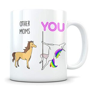 Gifts for Mom from Daughter and Son - Birthday Gift for Mom - Unique Mom Gift for Mothers Day, Mother in Law, Christmas, Birthday -Funny unicorn Mom Coffee Mug Gift - 11oz