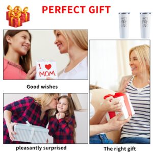 Mothers Day Gifts for Mom From Daughter Son Kids-Unique Birthday Present Ideas For Mom Gifts For Mom-Ideal Great Gifts for Mom - New Mom Women- Stainless Steel Tumbler 22 Oz(white)