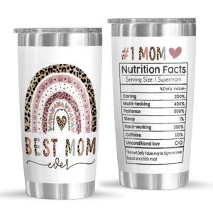 kilyhome mothers day gifts for mom from daughter, son - best mom ever gifts, gift ideas for birthday, mother's day, presents for mom to be 1st time mom, new mom gifts - 20 oz stainless steel tumbler