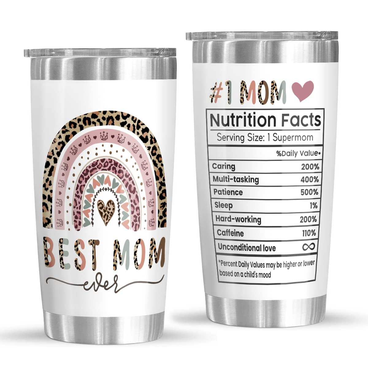 Kilyhome Mothers Day Gifts For Mom From Daughter, Son - Best Mom Ever Gifts, Gift Ideas for Birthday, Mother's Day, Presents For Mom To Be 1st Time Mom, New Mom Gifts - 20 Oz Stainless Steel Tumbler