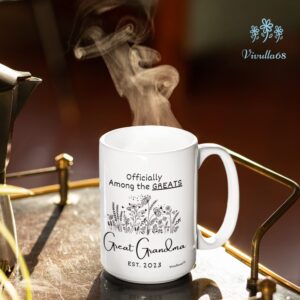 Vivulla68 Great Grandma Mug 2023, New Great Grandma Gifts, Youre Going To Be Great Grandparents Gifts, Presents For Great Grandma Pregnancy Announcement, Happy Mothers Day Gifts for Great Grandmother