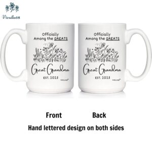 Vivulla68 Great Grandma Mug 2023, New Great Grandma Gifts, Youre Going To Be Great Grandparents Gifts, Presents For Great Grandma Pregnancy Announcement, Happy Mothers Day Gifts for Great Grandmother