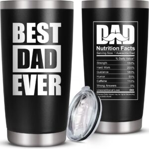 fathers day gift for dad - gifts for dad, dad gifts from daughter son - birthday gifts for dad, best dad ever gifts - fathers day gift ideas for dad husband men, 20 oz tumbler