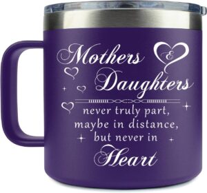 bethegift mothers day gifts for daughter, mom - gifts for daughter from mom - daughter gifts ideas - gifts for mom birthday - gifts from daughter on mothers day, present for mom 14oz, purple
