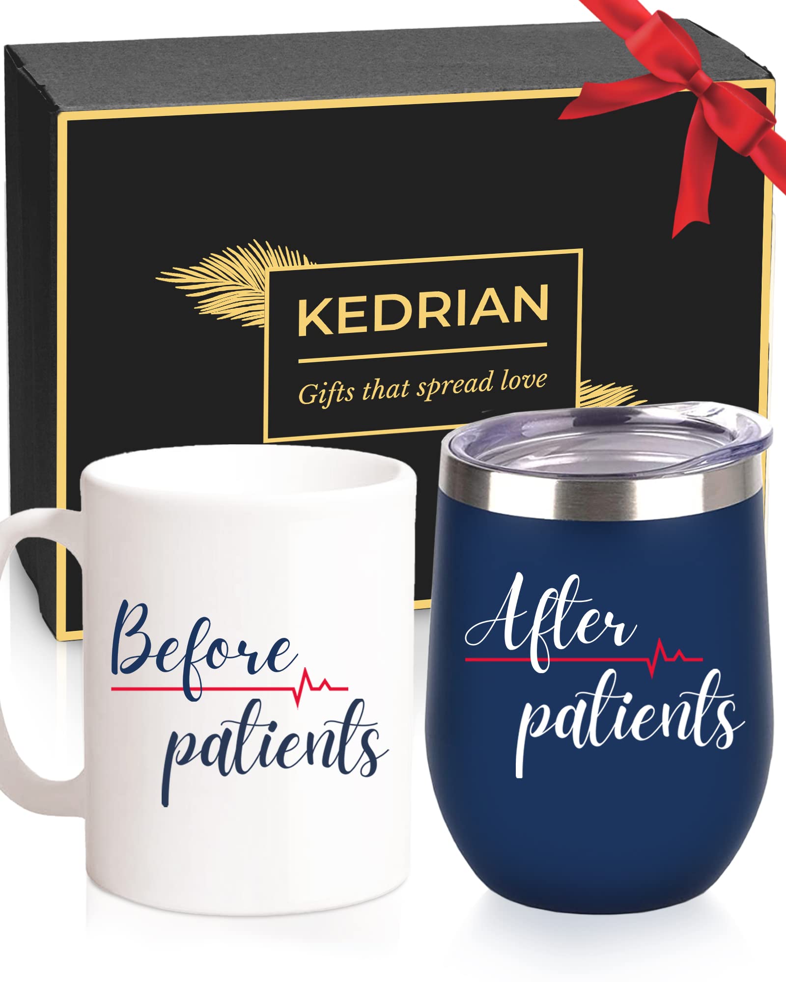 Before Patients After Patients Mug and Wine Tumbler Set, Nurse Gifts For Women Men, RN Gifts For Nurses, Doctor Gifts for Women, Nurse Tumbler, Dental Hygienist Gifts, Nurse Practitioner Gifts