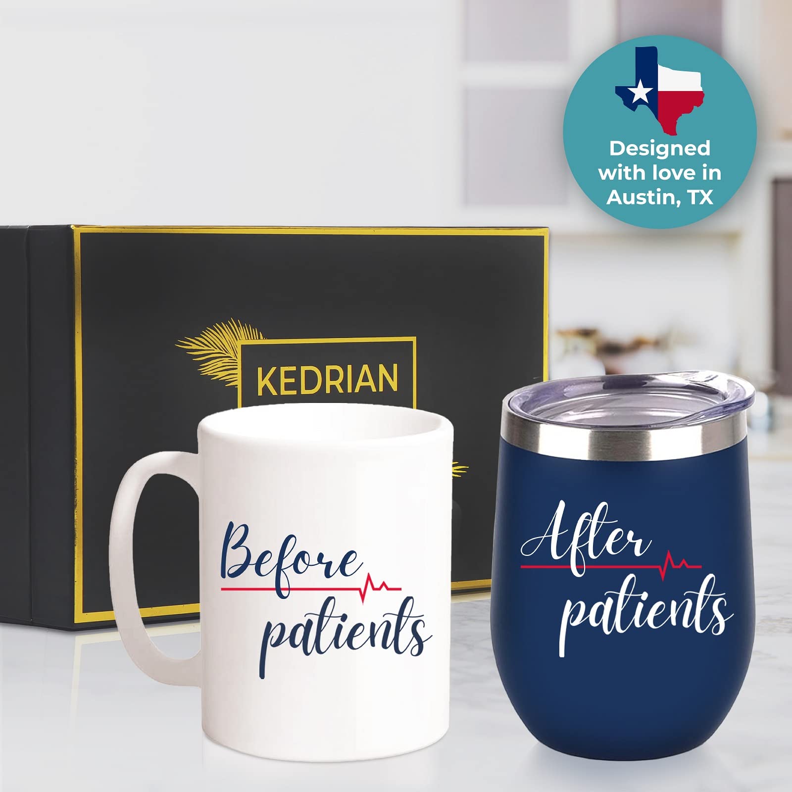 Before Patients After Patients Mug and Wine Tumbler Set, Nurse Gifts For Women Men, RN Gifts For Nurses, Doctor Gifts for Women, Nurse Tumbler, Dental Hygienist Gifts, Nurse Practitioner Gifts