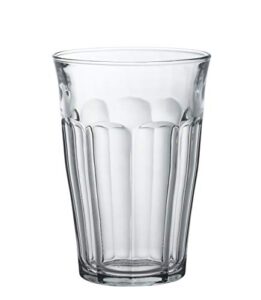duralex made in france picardie clear tumbler, set of 6, 12.62 oz.