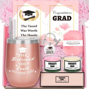 Graduation Gifts for Her 2023, College Gifts, Relaxing Spa Basket Gift with Tumbler, Masters Degree Grad New Job Class of 2023 For Girls Graduates Women (Graduation)