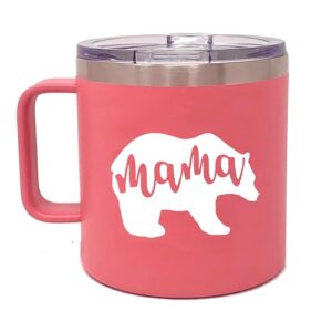 mom gift coffee mug - mama bear tumbler - mom cup - cute gifts for mother, new moms for christmas, birthday, mother's day