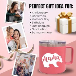 Mom Gift Coffee Mug - Mama Bear Tumbler - Mom Cup - Cute Gifts for Mother, New Moms for Christmas, Birthday, Mother's Day