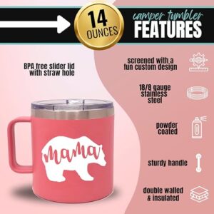 Mom Gift Coffee Mug - Mama Bear Tumbler - Mom Cup - Cute Gifts for Mother, New Moms for Christmas, Birthday, Mother's Day