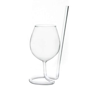 daylily sipsip wine glass | the wine glass with a straw