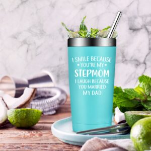 Grifarny Stepmom Gifts from Stepdaughter, Daughter, Son - Mothers Day Gift for Stepmom，Step Mom - Christmas Birthday Gifts for Stepmom, Stepmother - Stepmom Tumbler Cup 20oz