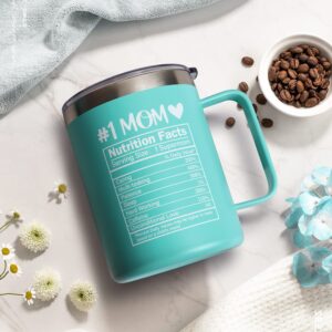 Birthday Gifts for Mom, Mother's Day Gifts from Daughter Son, New Mom Cool Great Best Funny Ideas Presents for Women, Insulated Stainless Reusable Tumbler Cup with Lid for Christmas Valentine's Day