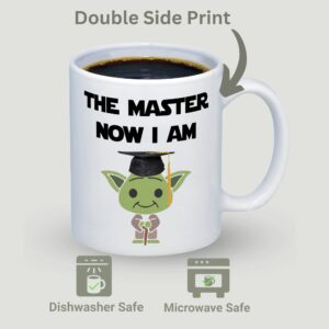 Suchmugs Masters Degree Graduation Gifts, Masters Graduation Gifts For Him, Masters Mug, College Graduation Gifts For Him, The Master Now I Am, MBA Mug, Masters Degree Graduation Gifts For Her