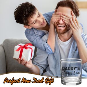 Fathers Day Funny Gifts for New Dad Papa Father,Husband from Daughter Son Kids Wife, First Time Parents Birthday Anniversary Gag Gifts Ideas ,12 oz Cool Bourbon Scotch Daddy's Sippy Cup Whiskey Glass