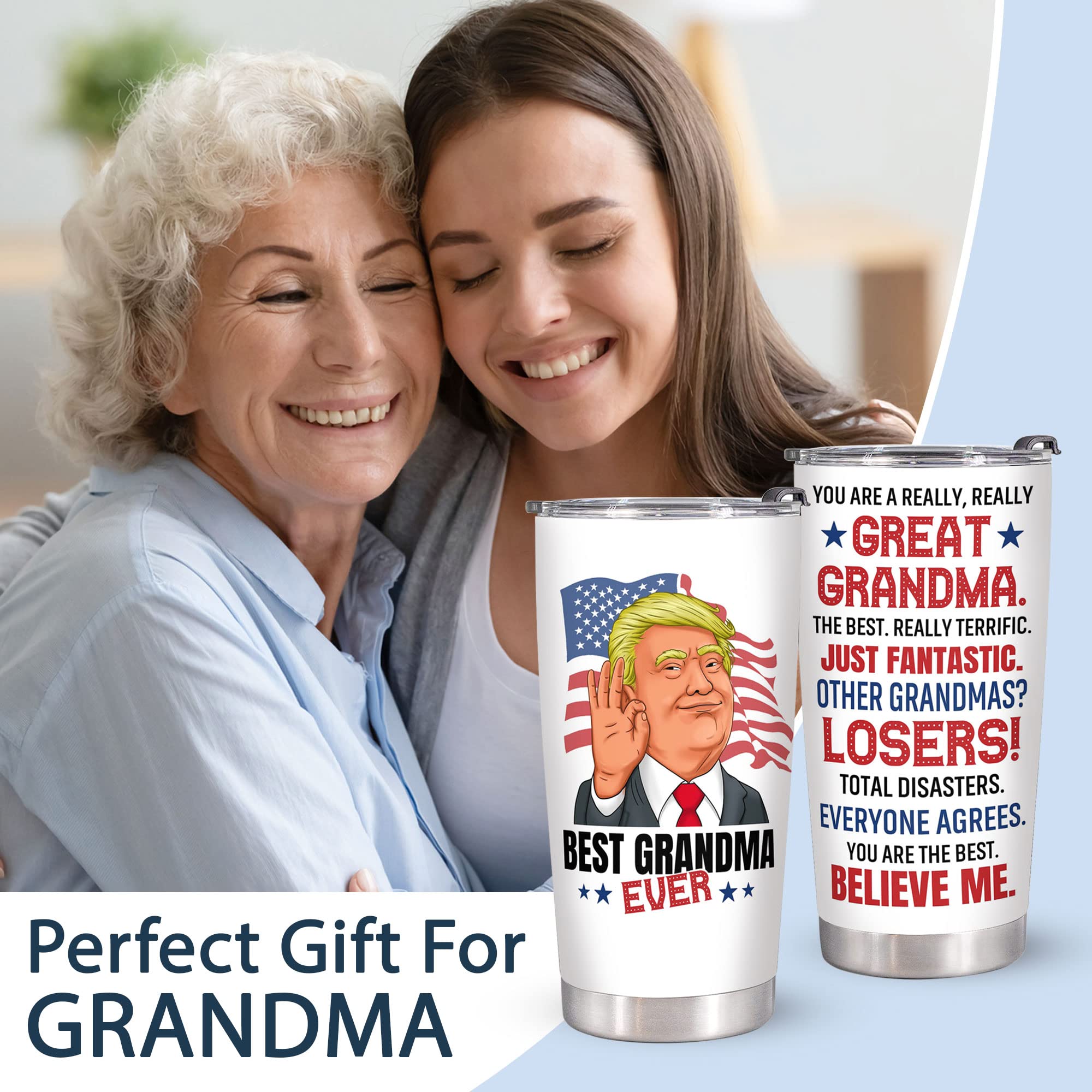 Gifts for Grandma from Grandchildren - Great Grandma Gifts - Grandma Christmas Gifts - Christmas Gifts for Grandma - Grandma Birthday Gifts for Grandma, Grandma Gift Ideas - Grandma Tumbler 20Oz