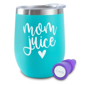 mom tumbler – mom juice wine tumbler - mom birthday gifts - mom wine glass - gift ideas for mom from son, daughter, kids - mothers day gifts - funny mom gifts - mom cup