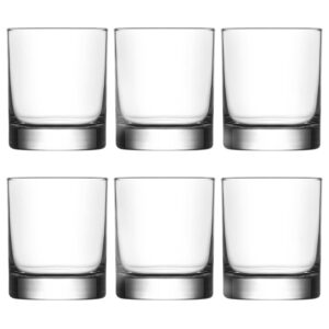 Volarium Highball Glasses with Heavy Base, Clear Drinking Glasses Set for Water, Juice, Cocktails, Wine, Beer, and Whiskey, 12 1/4 Ounce, Set of 6 (Highball Glasses)