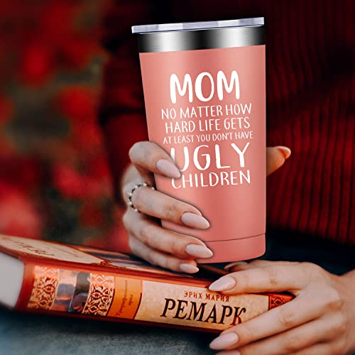 Fufandi Mom Gifts from Daughter, Son, Kids - Gifts for Mom - Mothers Day Christmas Gifts for Mom, Mommy, Wife - Cool Gag Birthday Present for a Mother - Mom Tumbler