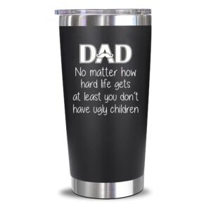 neweleven gifts for dad - birthday gifts for dad from daughter, son, kids - husband gifts - unique birthday present ideas for father, husband, new dad, bonus dad from daughter, son - 20 oz tumbler