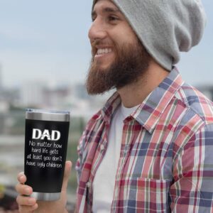 NewEleven Gifts For Dad - Birthday Gifts For Dad From Daughter, Son, Kids - Husband Gifts - Unique Birthday Present Ideas For Father, Husband, New Dad, Bonus Dad From Daughter, Son - 20 Oz Tumbler