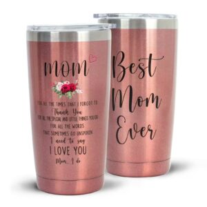 iiflydsfa gifts for mom 20 oz stainless steel insulated tumbler mothers day gifts for mom from daughter son birthday christmas gifts idea for mom women wife unique best mom ever gifts
