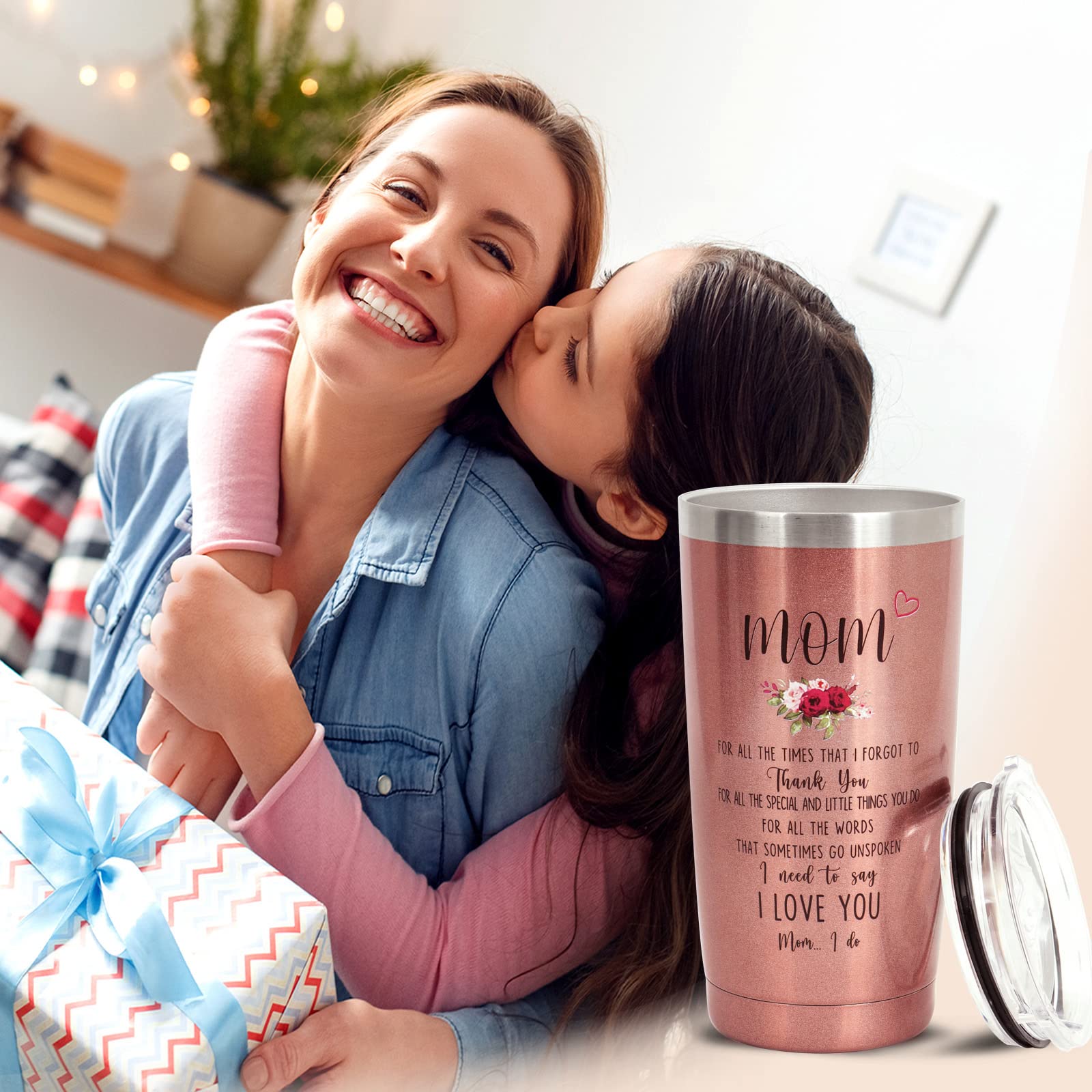 IIFLYDSFA Gifts For Mom 20 Oz Stainless Steel Insulated Tumbler Mothers Day Gifts For Mom From Daughter Son Birthday Christmas Gifts Idea For Mom Women Wife Unique Best Mom Ever Gifts