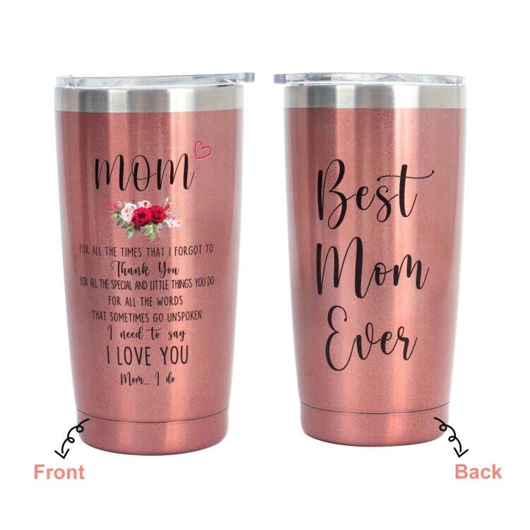 IIFLYDSFA Gifts For Mom 20 Oz Stainless Steel Insulated Tumbler Mothers Day Gifts For Mom From Daughter Son Birthday Christmas Gifts Idea For Mom Women Wife Unique Best Mom Ever Gifts